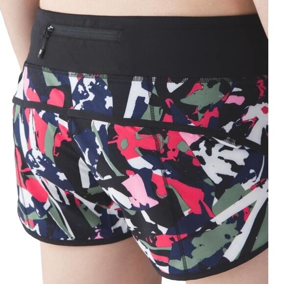 Lululemon Speed Short Pop Cut Boom Juice Black 4 - Picture 1 of 7